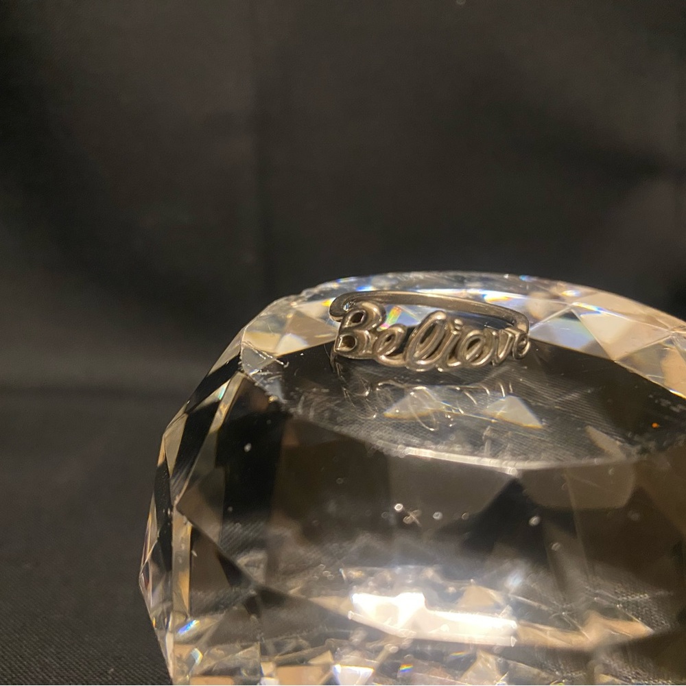 Silver 'Believe' Ring